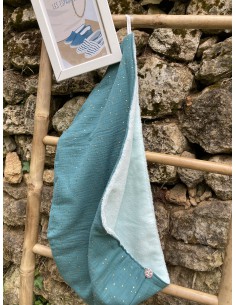 Serviette à cheveux fabriquée en France en provence coton doux