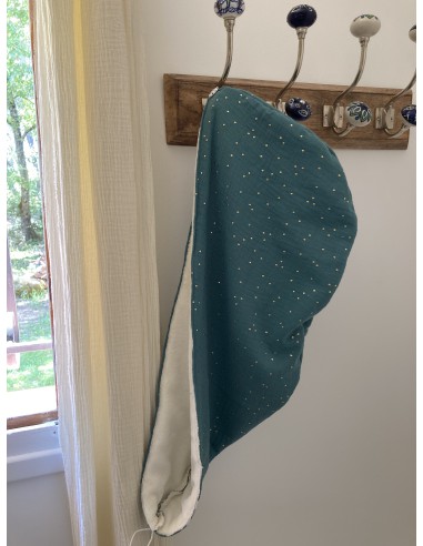 Serviette à cheveux fabriquée en France en provence coton doux