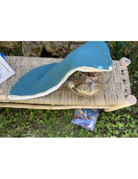Serviette à cheveux fabriquée en France en provence coton doux