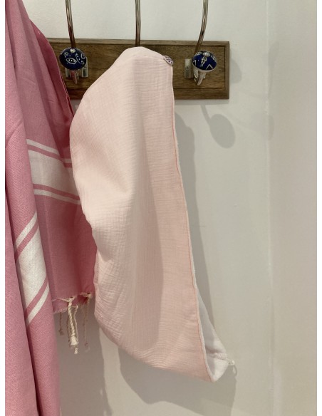 Serviette à cheveux fabriquée en France en provence coton bio doux