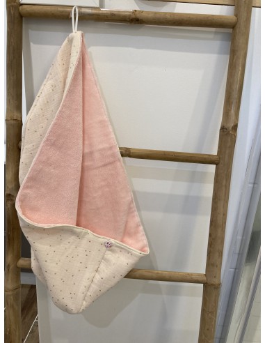 Serviette à cheveux fabriquée en France en provence coton  doux