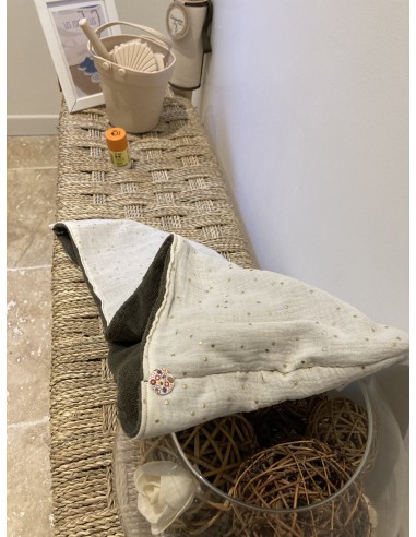 Serviette à cheveux fabriquée en France en provence coton  doux
