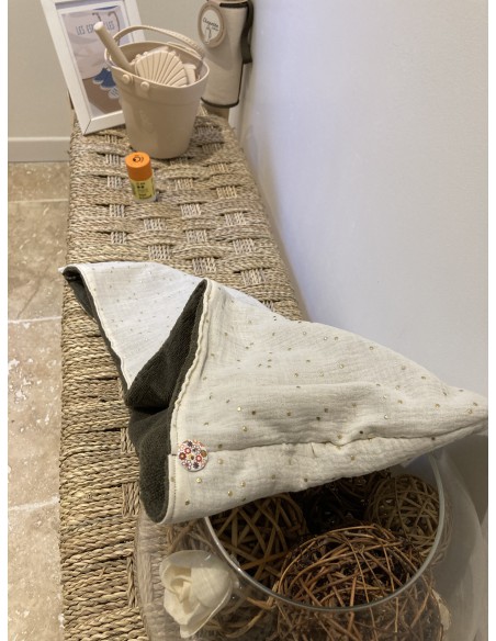 Serviette à cheveux fabriquée en France en provence coton  doux