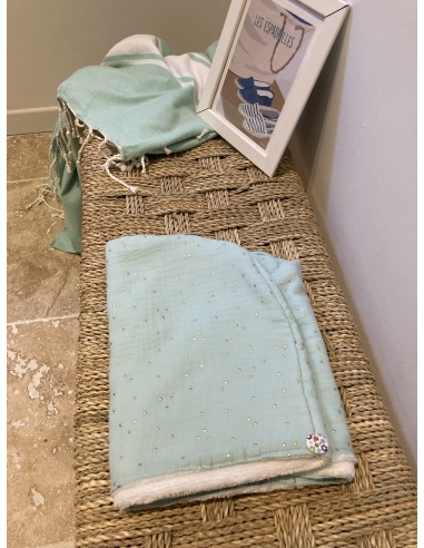 Serviette à cheveux fabriquée en France en provence coton  doux