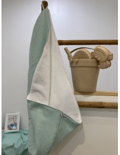 Serviette à cheveux fabriquée en France en provence coton  doux