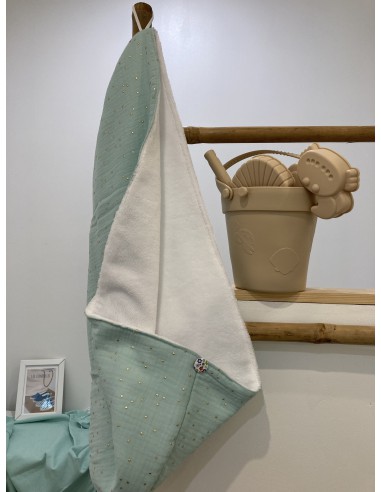 Serviette à cheveux fabriquée en France en provence coton  doux