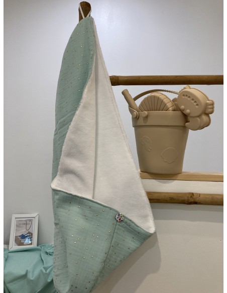 Serviette à cheveux fabriquée en France en provence coton  doux