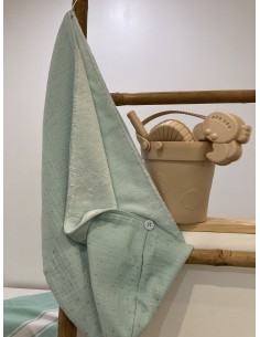 Serviette à cheveux fabriquée en France en provence coton  doux