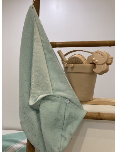 Serviette à cheveux fabriquée en France en provence coton  doux