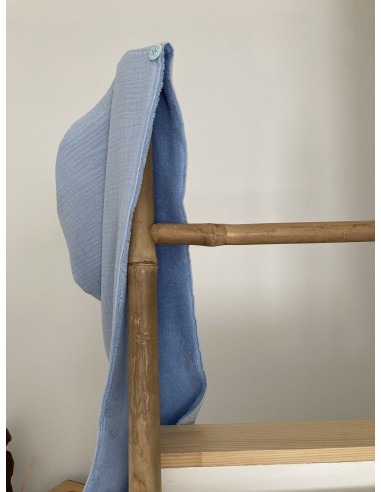 Serviette à cheveux fabriquée en France en provence coton doux