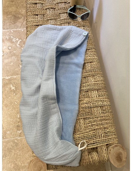 Serviette à cheveux fabriquée en France en provence coton doux