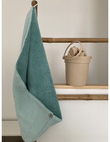 Serviette à cheveux fabriquée en France en provence coton doux