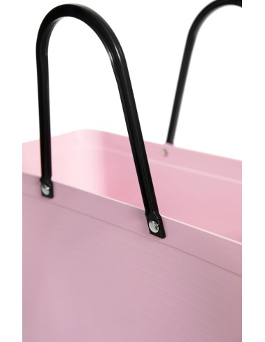Sac cabas rose poudré green plastic - Fabriqué en Europe