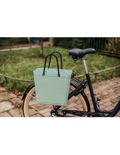 cabas special vélo couleur vert clair bio