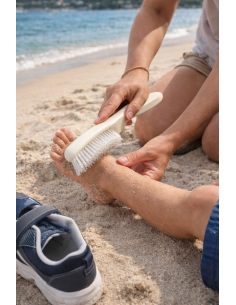Brosse de plage anti-sable After Beach – Fabriquée en France | LPP BLANC