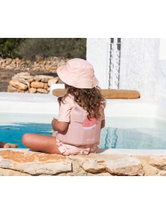 gilet de natation Narval rose fille