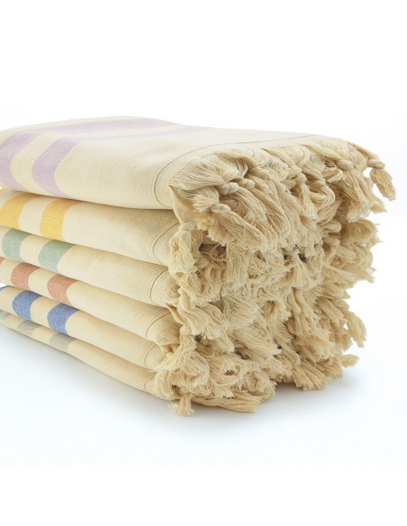 Fouta Karabuk Le Comptoir de la Plage – 140x180 – Doublée éponge coton