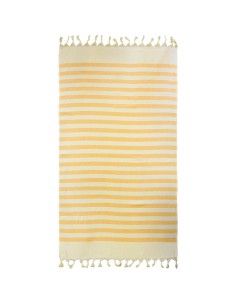 Fouta doublée éponge jaune tournesol