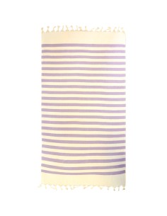 Fouta une place doubléé eponge  couleur Lilas