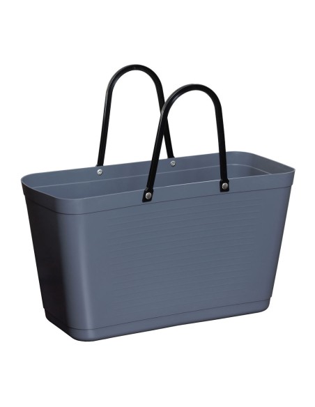 Sac cabas Bleu gris en plastic green- Fabriqué en Europe, 60% bioplastique