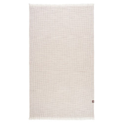 Serviette de plage premium beige nid d'abeille - 100% coton oeko-tex