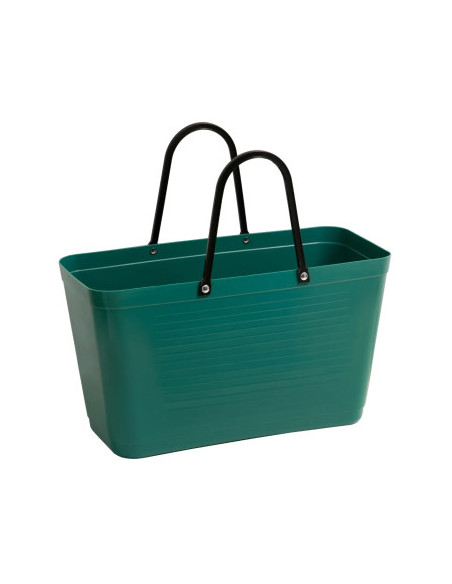 Sac cabas en bioplastique Vert foncé Vert bouteille - Fabriqué en Europe