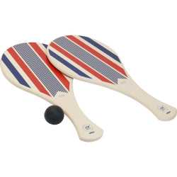 Raquettes de plage Elysée - Made in France -  100% bois FSC jeu plage
