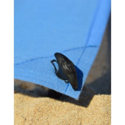Drap de plage Ôbaba XXL bleu intense - Modèle St-Bart, made in France