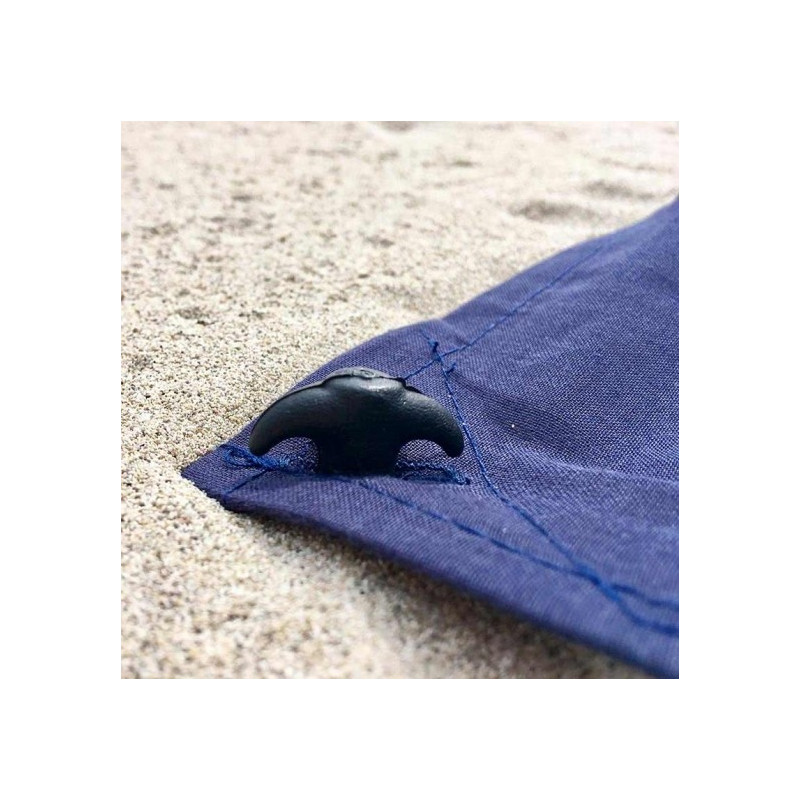 Drap de plage XXL bleu Saint James - Fabriqué en France, respectueux de l'environnement