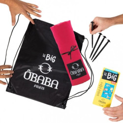 drap de plage géant avec des piquets miami