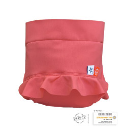 Couche lavable piscine plage rose blush